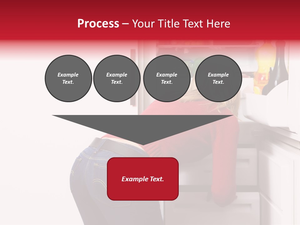 Home Life: Girl Looking For Something To Eat PowerPoint Template