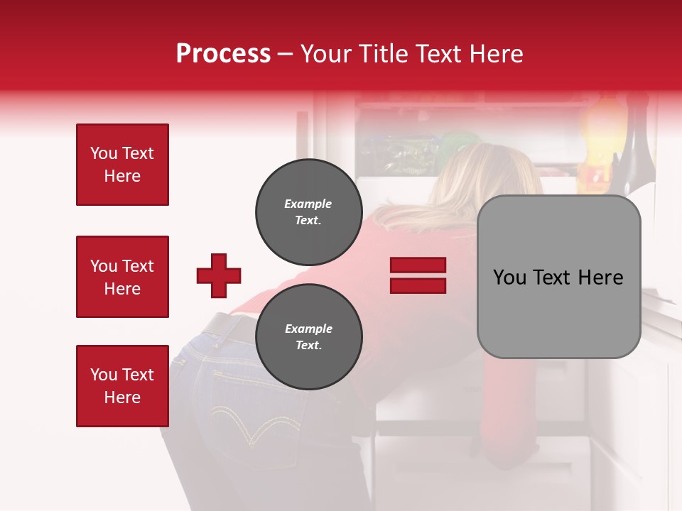 Home Life: Girl Looking For Something To Eat PowerPoint Template