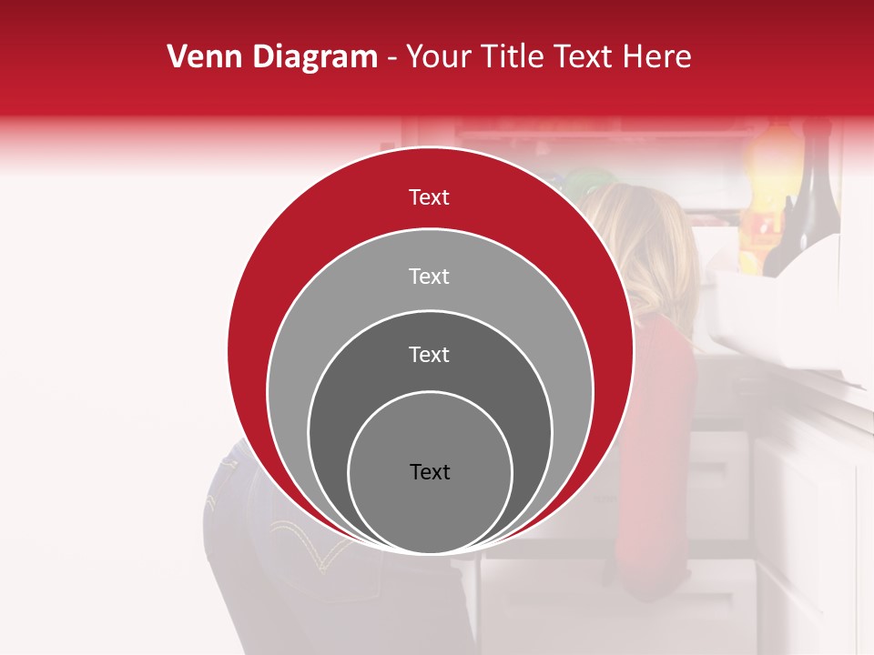 Home Life: Girl Looking For Something To Eat PowerPoint Template