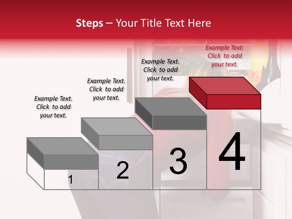 Home Life: Girl Looking For Something To Eat PowerPoint Template