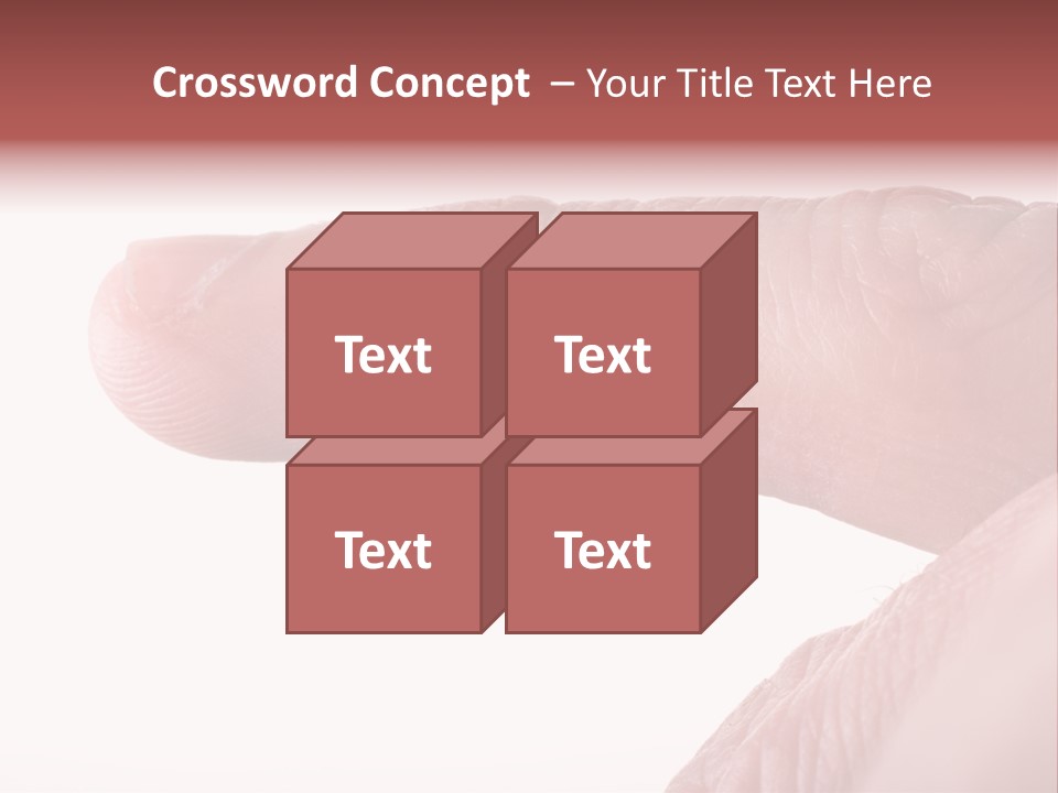 Closeup Of Eczema On Male Finger With Skin Peeling PowerPoint Template