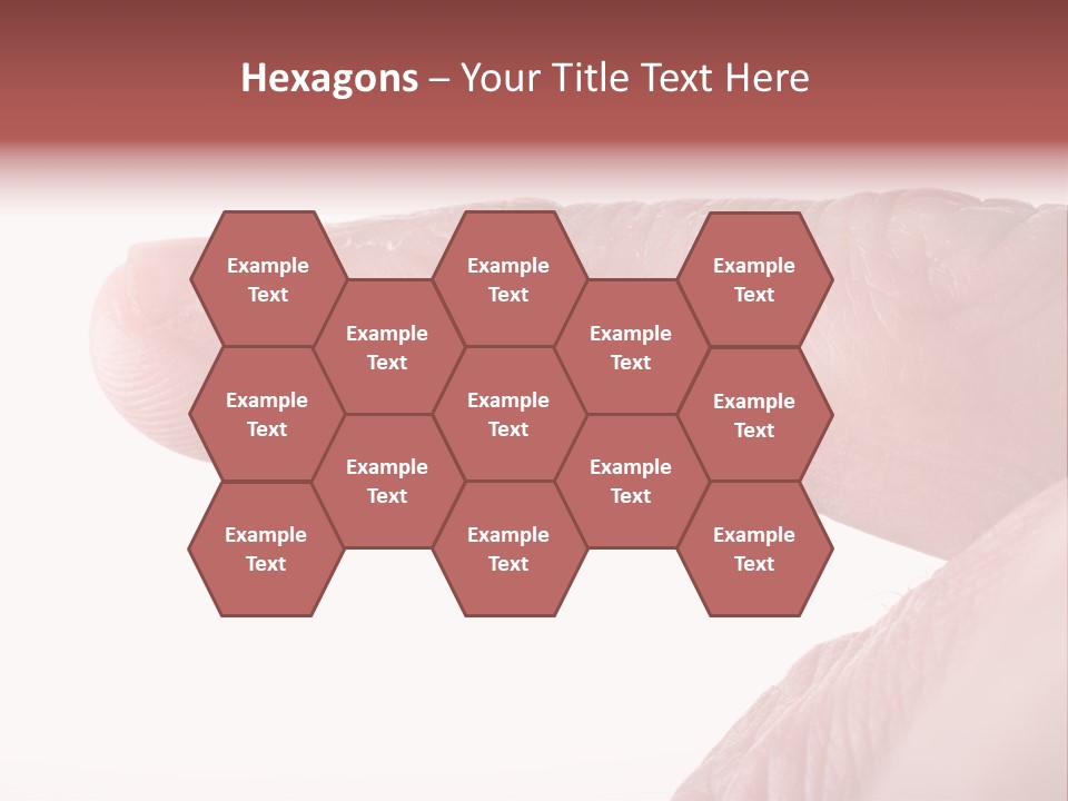 Closeup Of Eczema On Male Finger With Skin Peeling PowerPoint Template