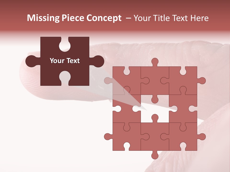 Closeup Of Eczema On Male Finger With Skin Peeling PowerPoint Template