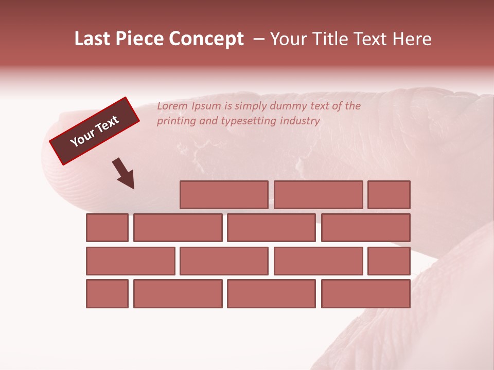 Closeup Of Eczema On Male Finger With Skin Peeling PowerPoint Template