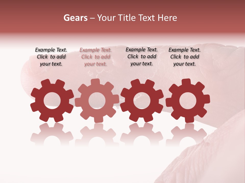 Closeup Of Eczema On Male Finger With Skin Peeling PowerPoint Template