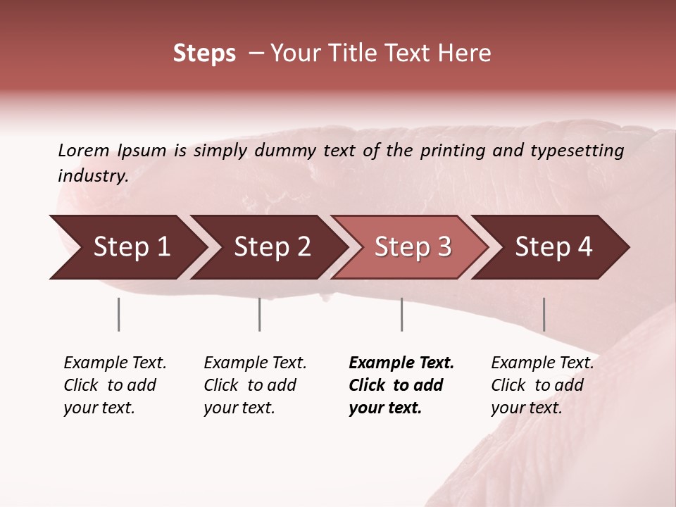 Closeup Of Eczema On Male Finger With Skin Peeling PowerPoint Template