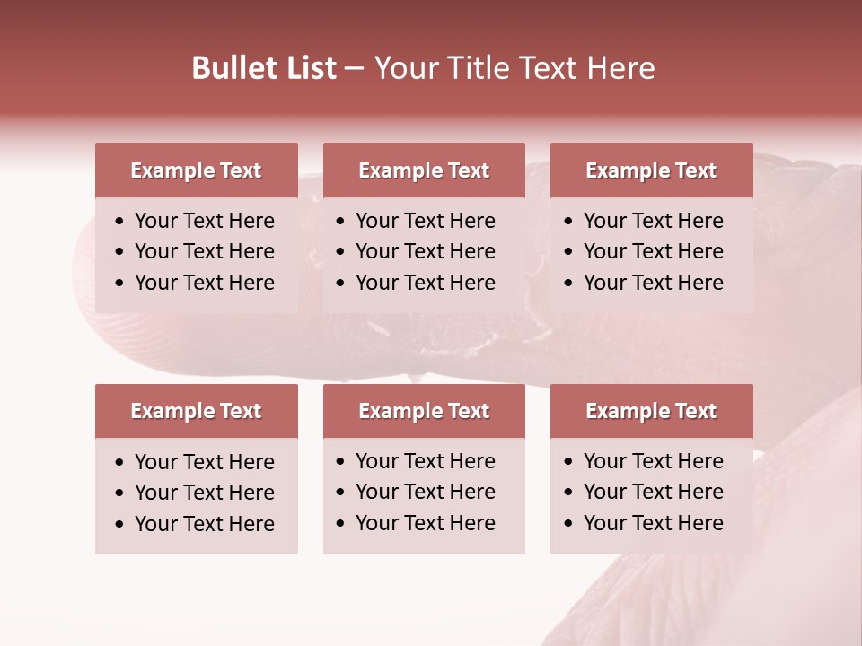 Closeup Of Eczema On Male Finger With Skin Peeling PowerPoint Template