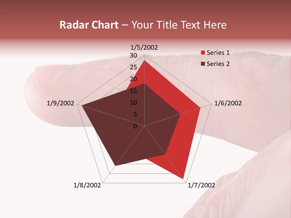 Closeup Of Eczema On Male Finger With Skin Peeling PowerPoint Template
