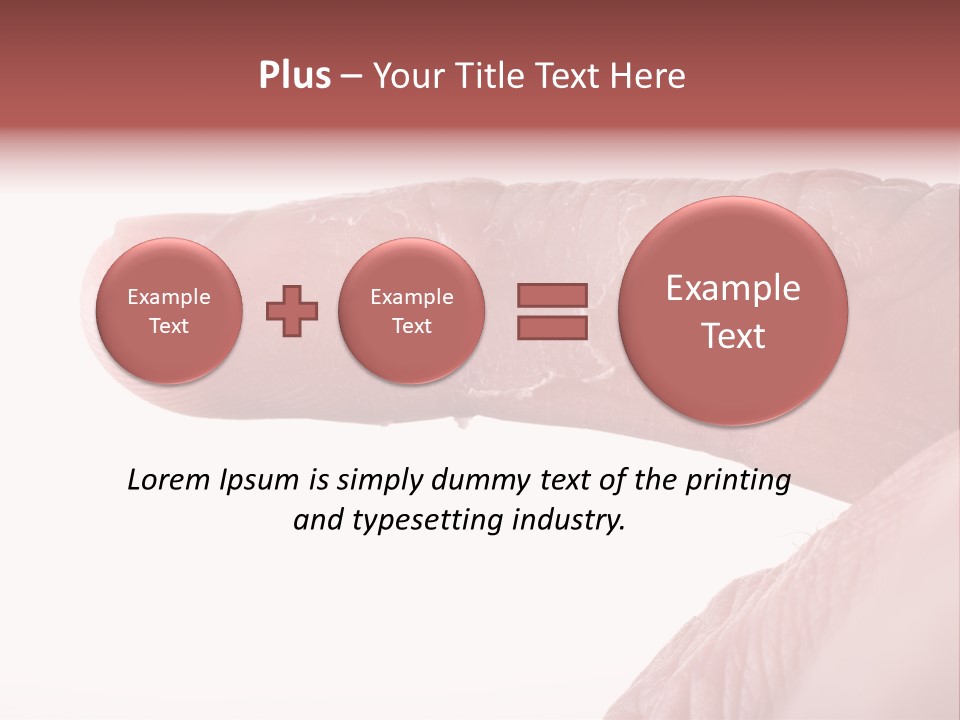 Closeup Of Eczema On Male Finger With Skin Peeling PowerPoint Template