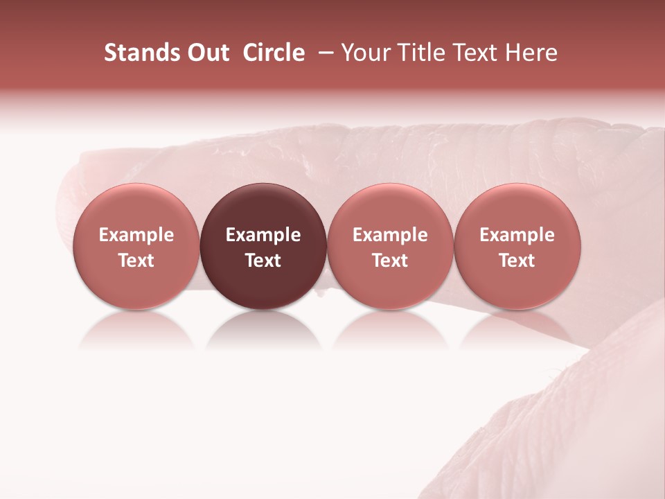 Closeup Of Eczema On Male Finger With Skin Peeling PowerPoint Template