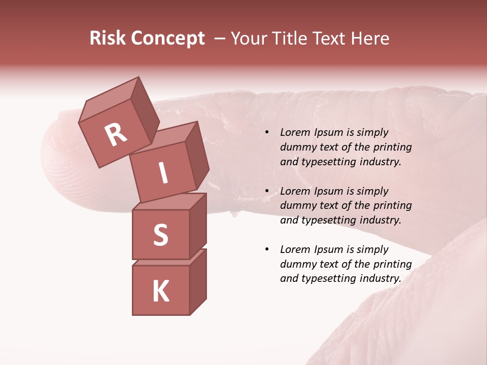 Closeup Of Eczema On Male Finger With Skin Peeling PowerPoint Template