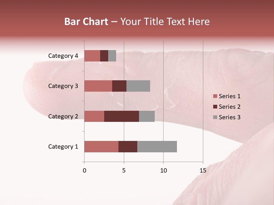 Closeup Of Eczema On Male Finger With Skin Peeling PowerPoint Template