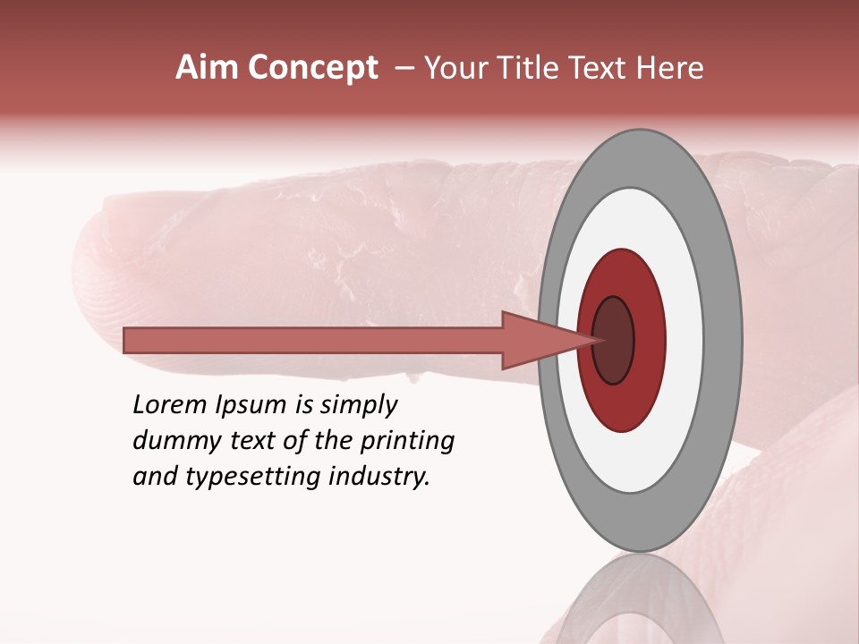 Closeup Of Eczema On Male Finger With Skin Peeling PowerPoint Template