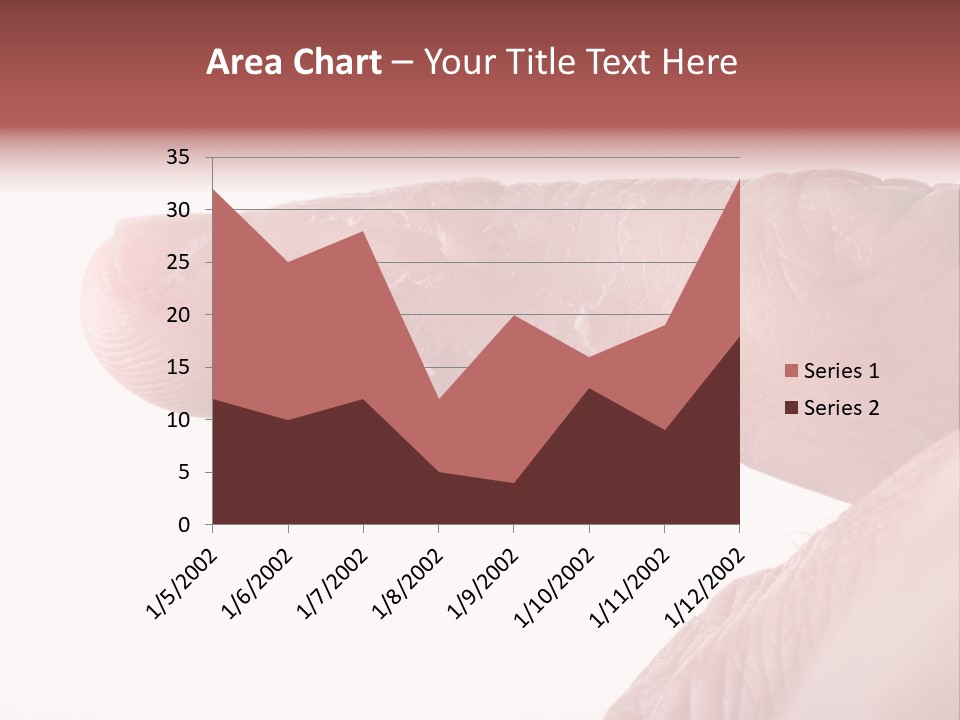 Closeup Of Eczema On Male Finger With Skin Peeling PowerPoint Template
