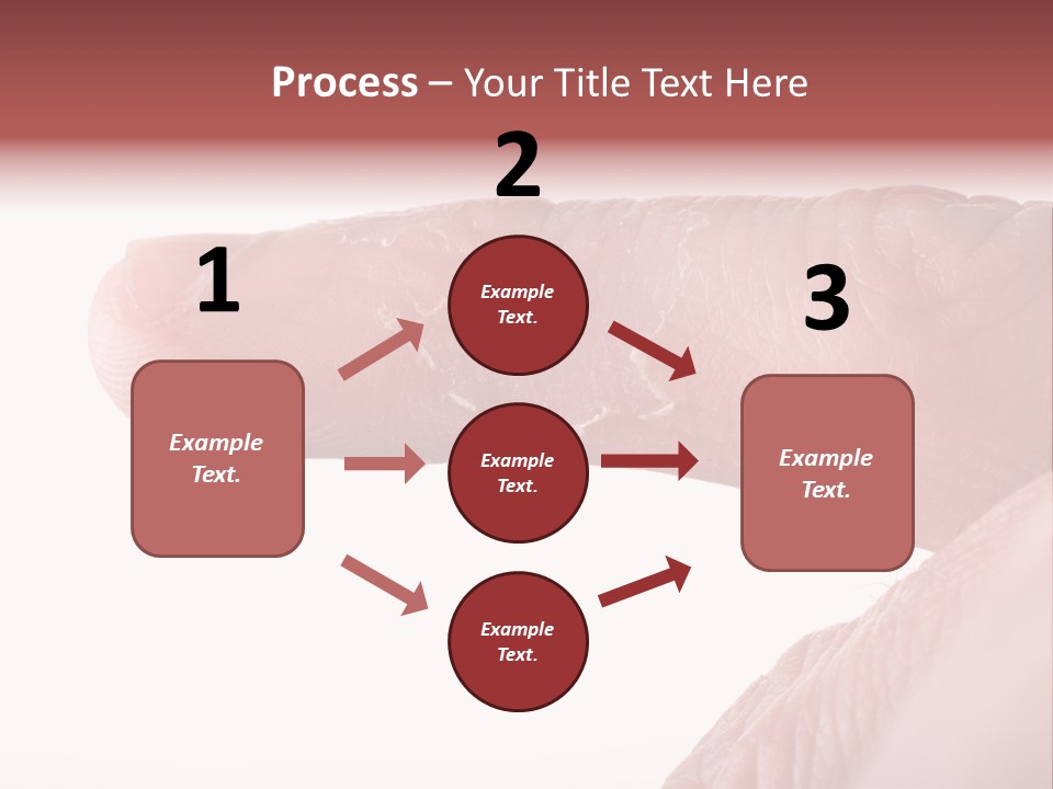 Closeup Of Eczema On Male Finger With Skin Peeling PowerPoint Template