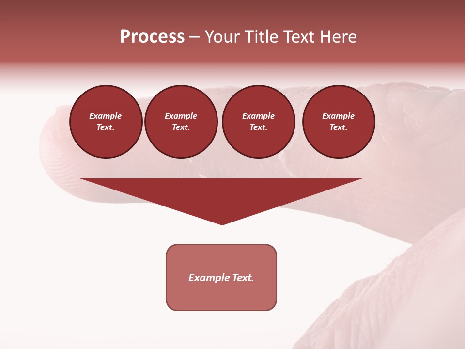 Closeup Of Eczema On Male Finger With Skin Peeling PowerPoint Template