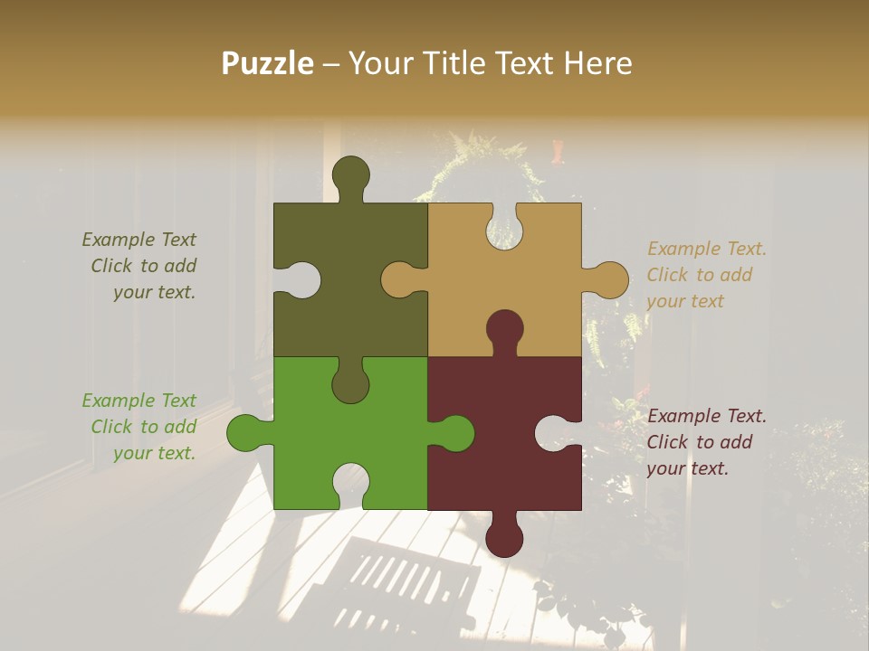 Front Porch Swing PowerPoint Template