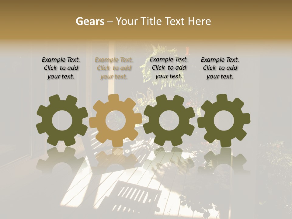 Front Porch Swing PowerPoint Template