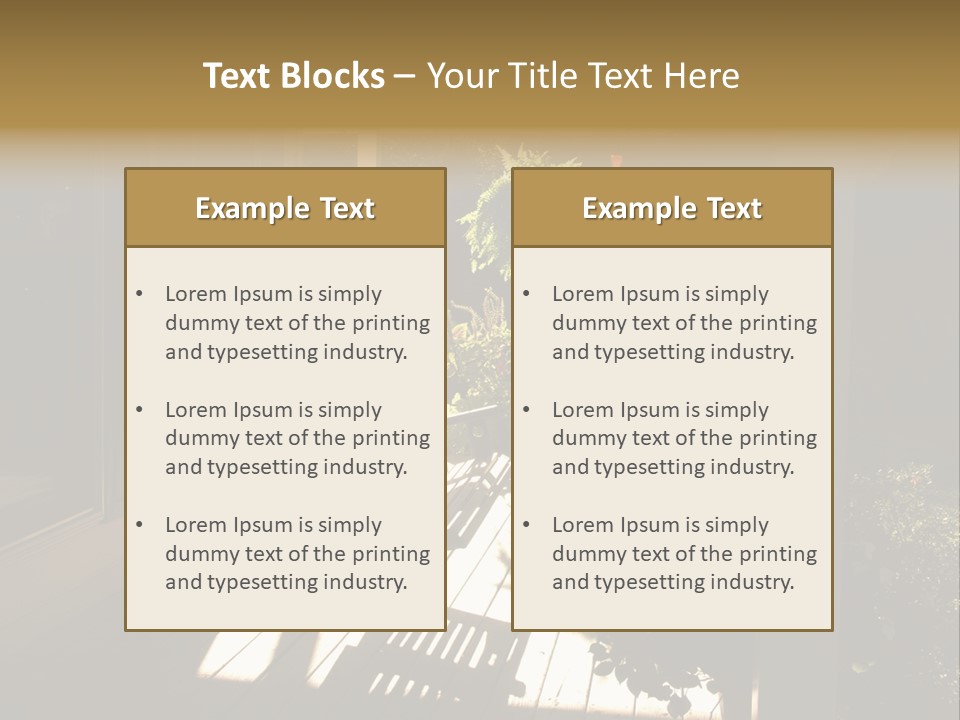 Front Porch Swing PowerPoint Template