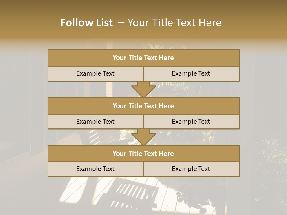 Front Porch Swing PowerPoint Template
