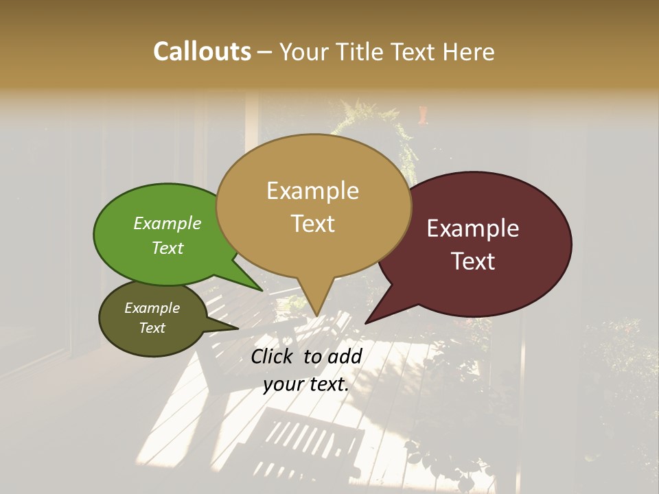 Front Porch Swing PowerPoint Template