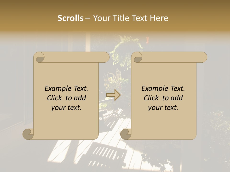 Front Porch Swing PowerPoint Template