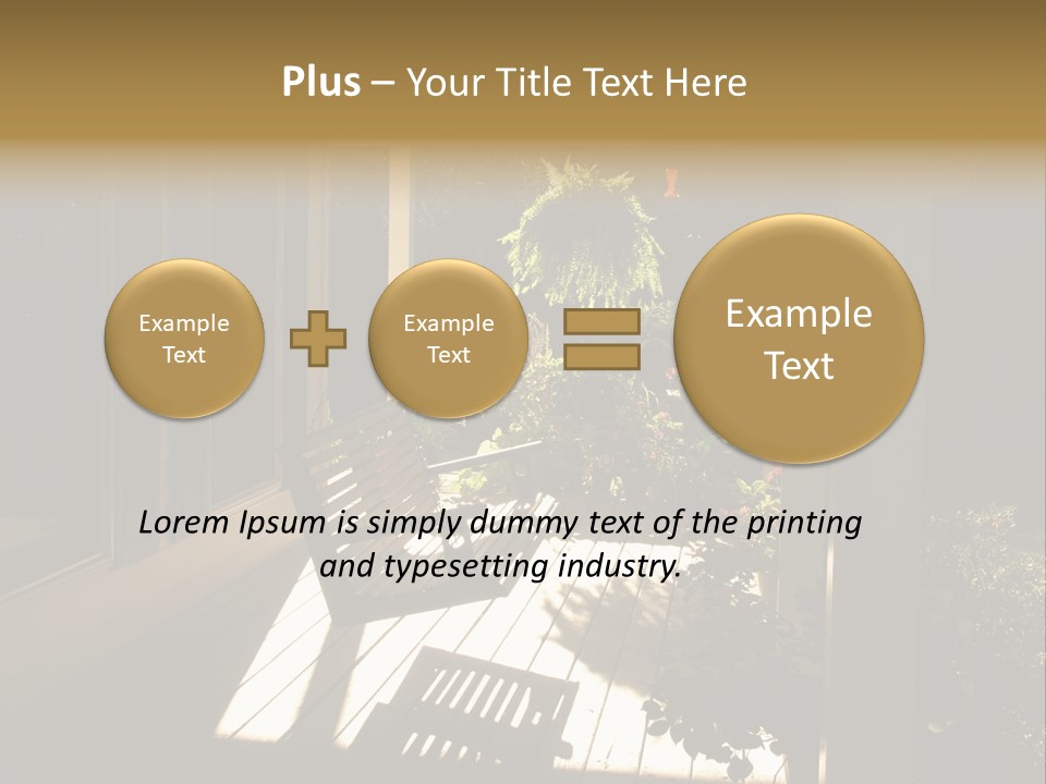 Front Porch Swing PowerPoint Template