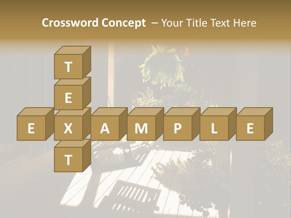 Front Porch Swing PowerPoint Template