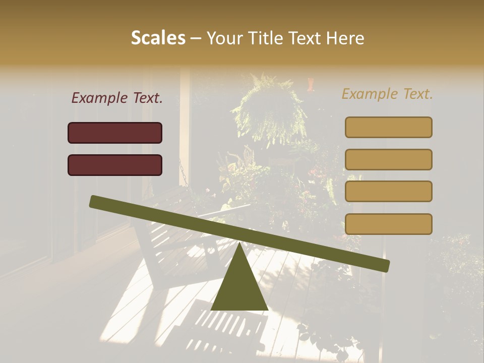 Front Porch Swing PowerPoint Template