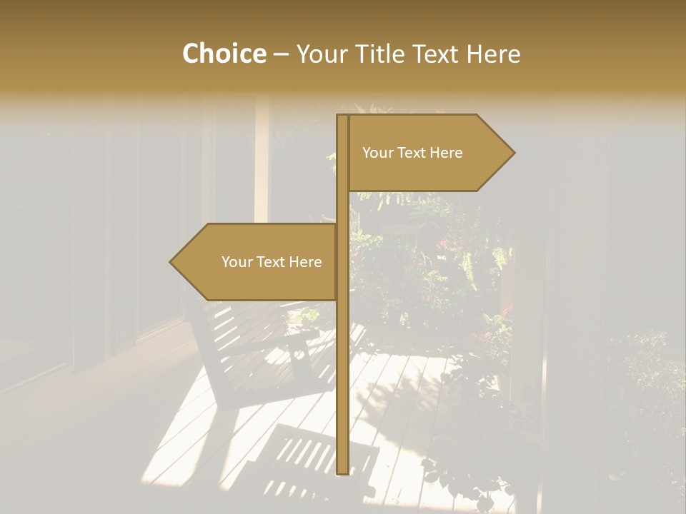 Front Porch Swing PowerPoint Template