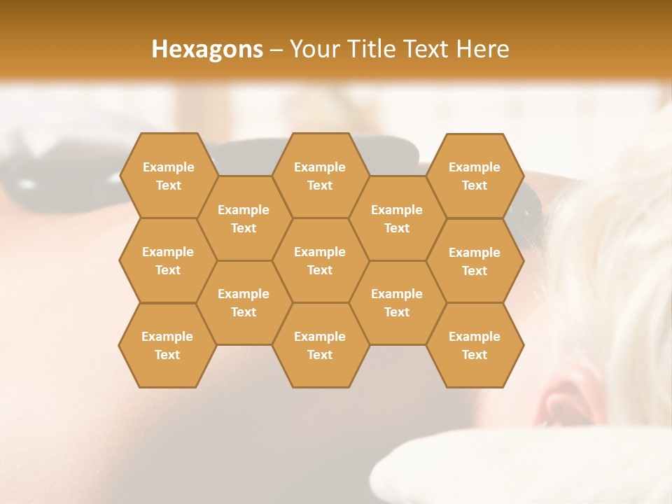 Woman Getting A Hot Stone Massage At A Day Spa PowerPoint Template