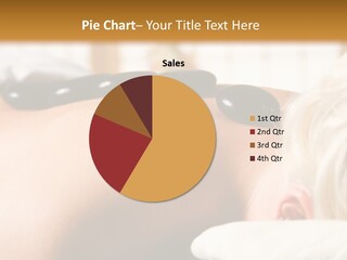 Woman Getting A Hot Stone Massage At A Day Spa PowerPoint Template