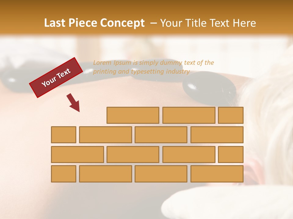 Woman Getting A Hot Stone Massage At A Day Spa PowerPoint Template