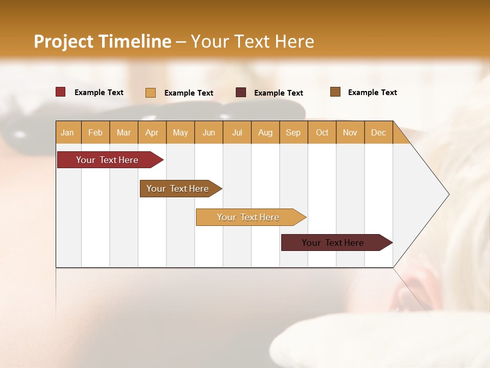 Woman Getting A Hot Stone Massage At A Day Spa PowerPoint Template