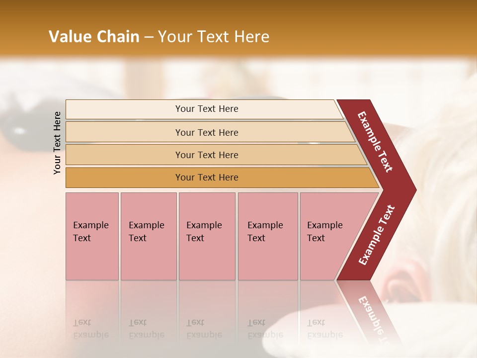 Woman Getting A Hot Stone Massage At A Day Spa PowerPoint Template