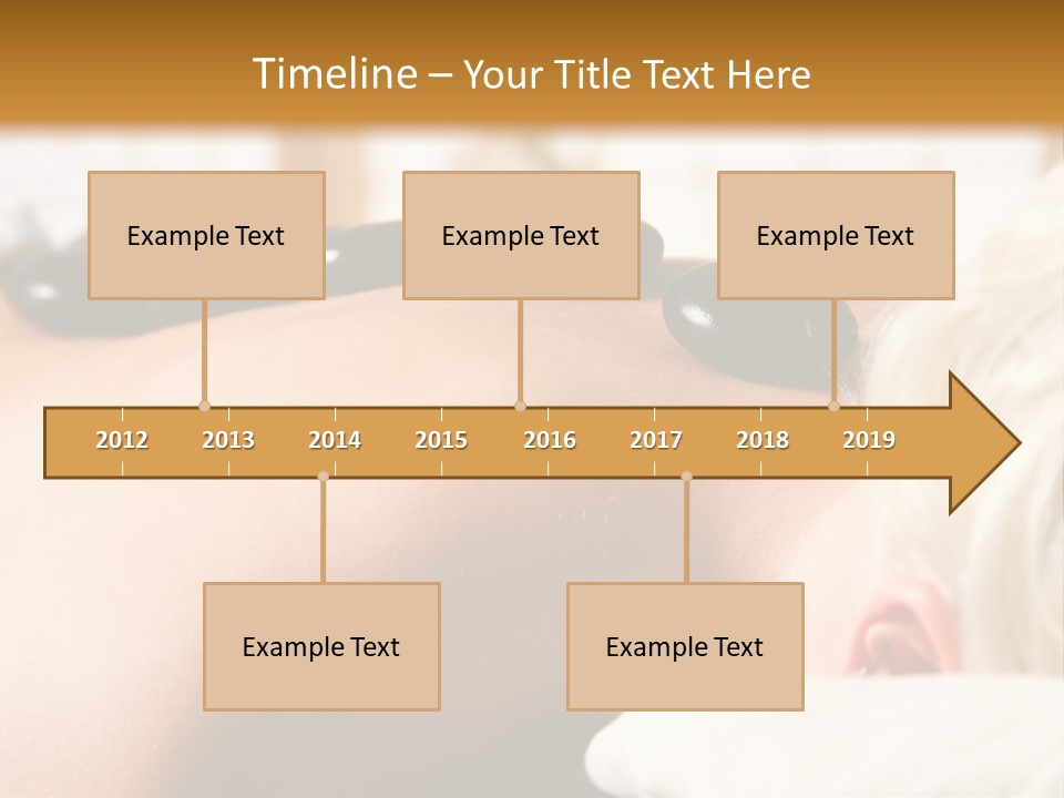 Woman Getting A Hot Stone Massage At A Day Spa PowerPoint Template