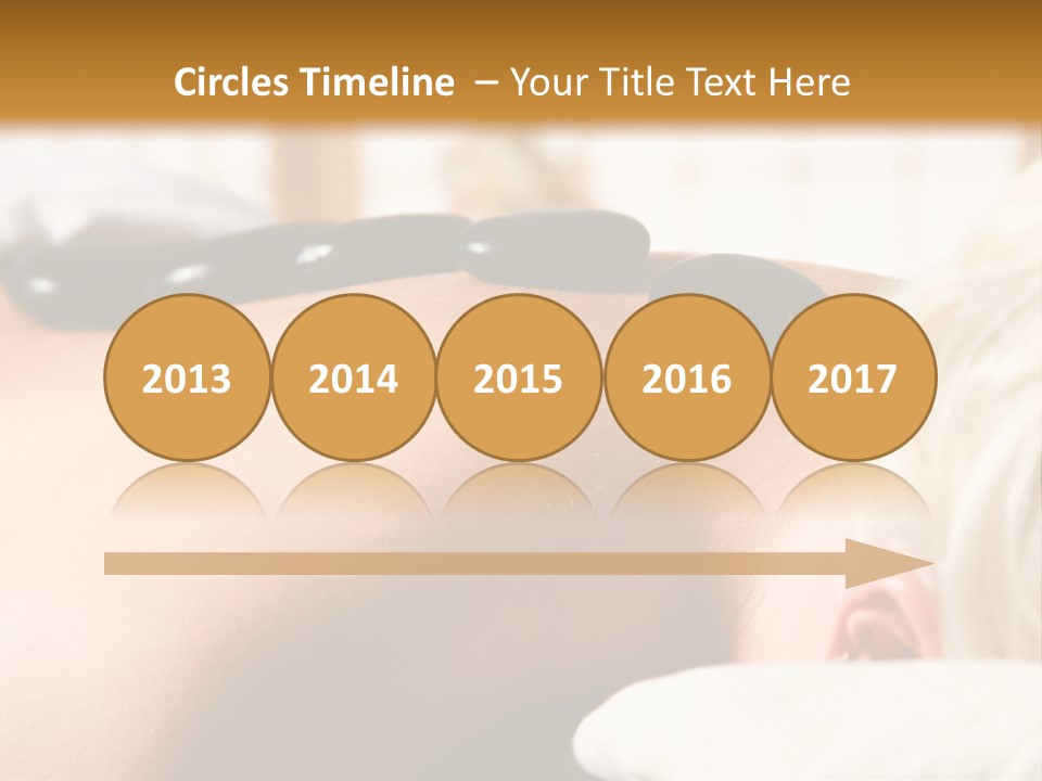 Woman Getting A Hot Stone Massage At A Day Spa PowerPoint Template