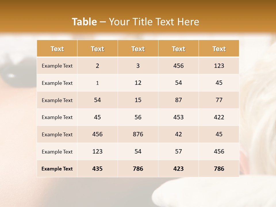 Woman Getting A Hot Stone Massage At A Day Spa PowerPoint Template