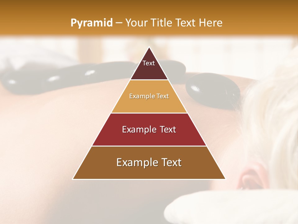 Woman Getting A Hot Stone Massage At A Day Spa PowerPoint Template