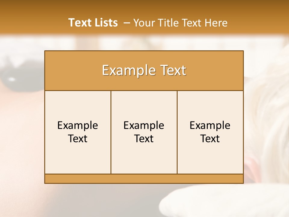 Woman Getting A Hot Stone Massage At A Day Spa PowerPoint Template