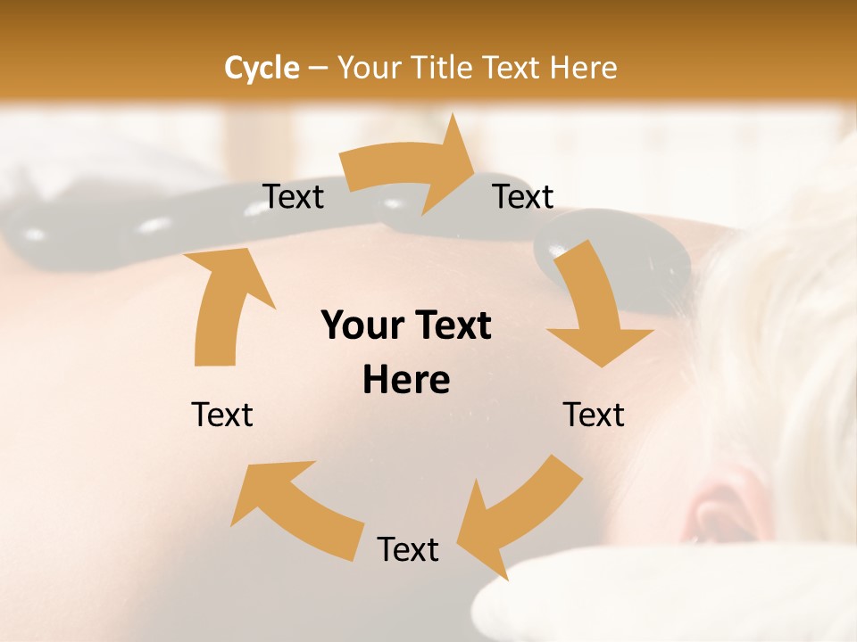 Woman Getting A Hot Stone Massage At A Day Spa PowerPoint Template