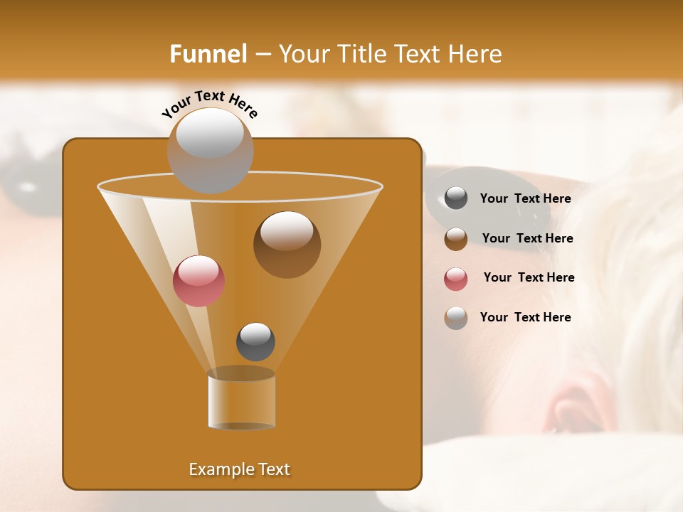 Woman Getting A Hot Stone Massage At A Day Spa PowerPoint Template