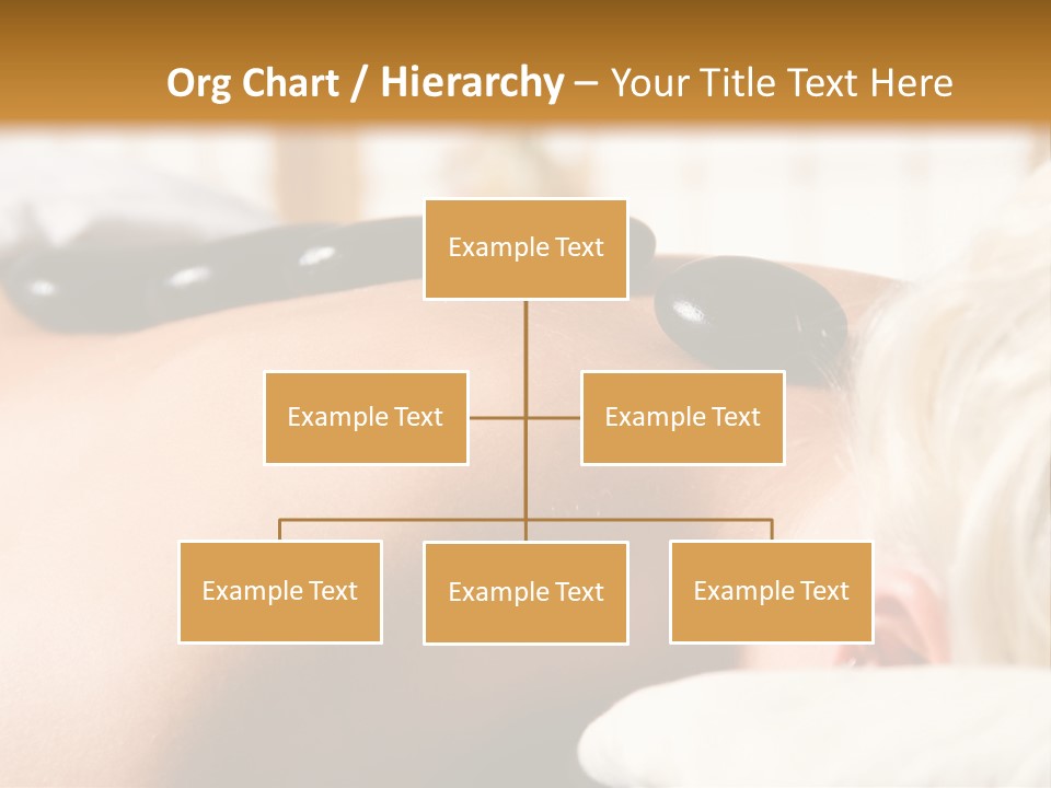 Woman Getting A Hot Stone Massage At A Day Spa PowerPoint Template