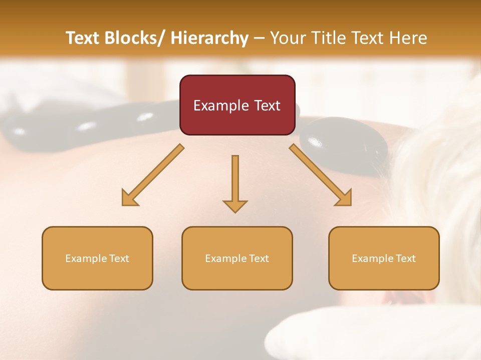 Woman Getting A Hot Stone Massage At A Day Spa PowerPoint Template