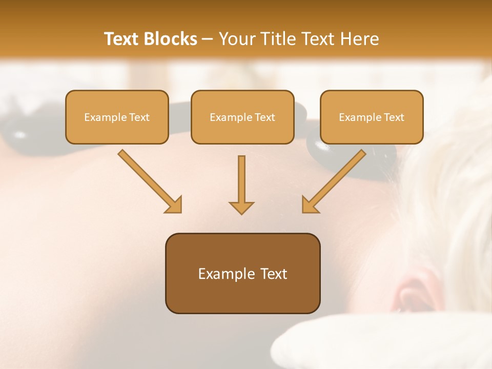 Woman Getting A Hot Stone Massage At A Day Spa PowerPoint Template