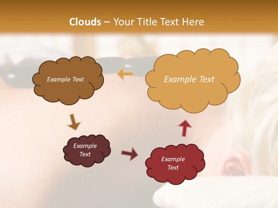 Woman Getting A Hot Stone Massage At A Day Spa PowerPoint Template