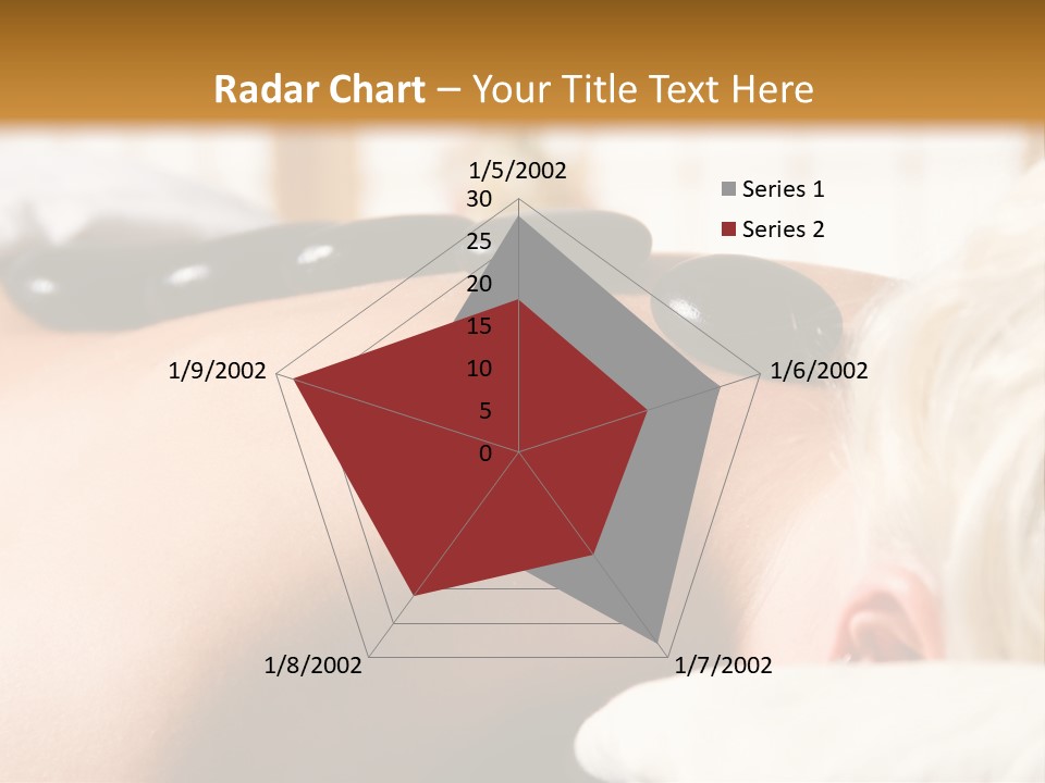 Woman Getting A Hot Stone Massage At A Day Spa PowerPoint Template