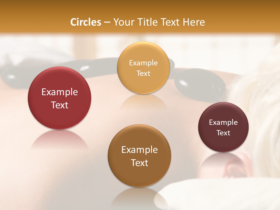 Woman Getting A Hot Stone Massage At A Day Spa PowerPoint Template