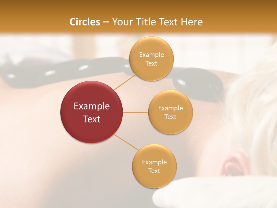 Woman Getting A Hot Stone Massage At A Day Spa PowerPoint Template
