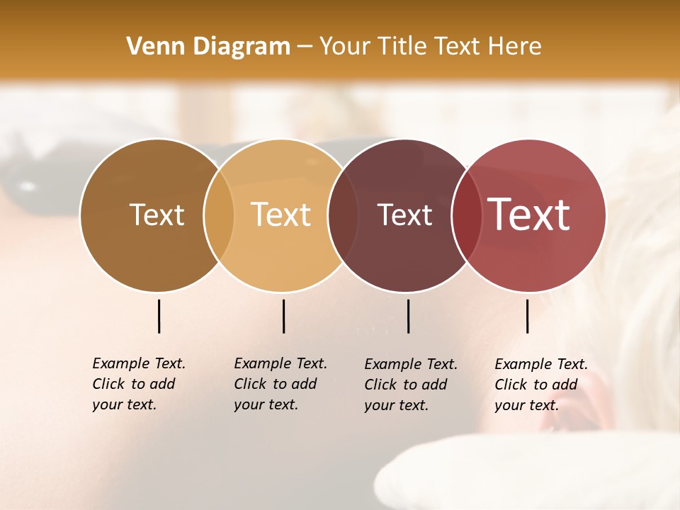 Woman Getting A Hot Stone Massage At A Day Spa PowerPoint Template